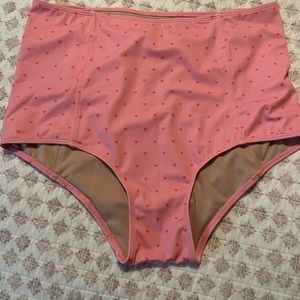 Kortni Jeane Pink Heart Swim Bottoms